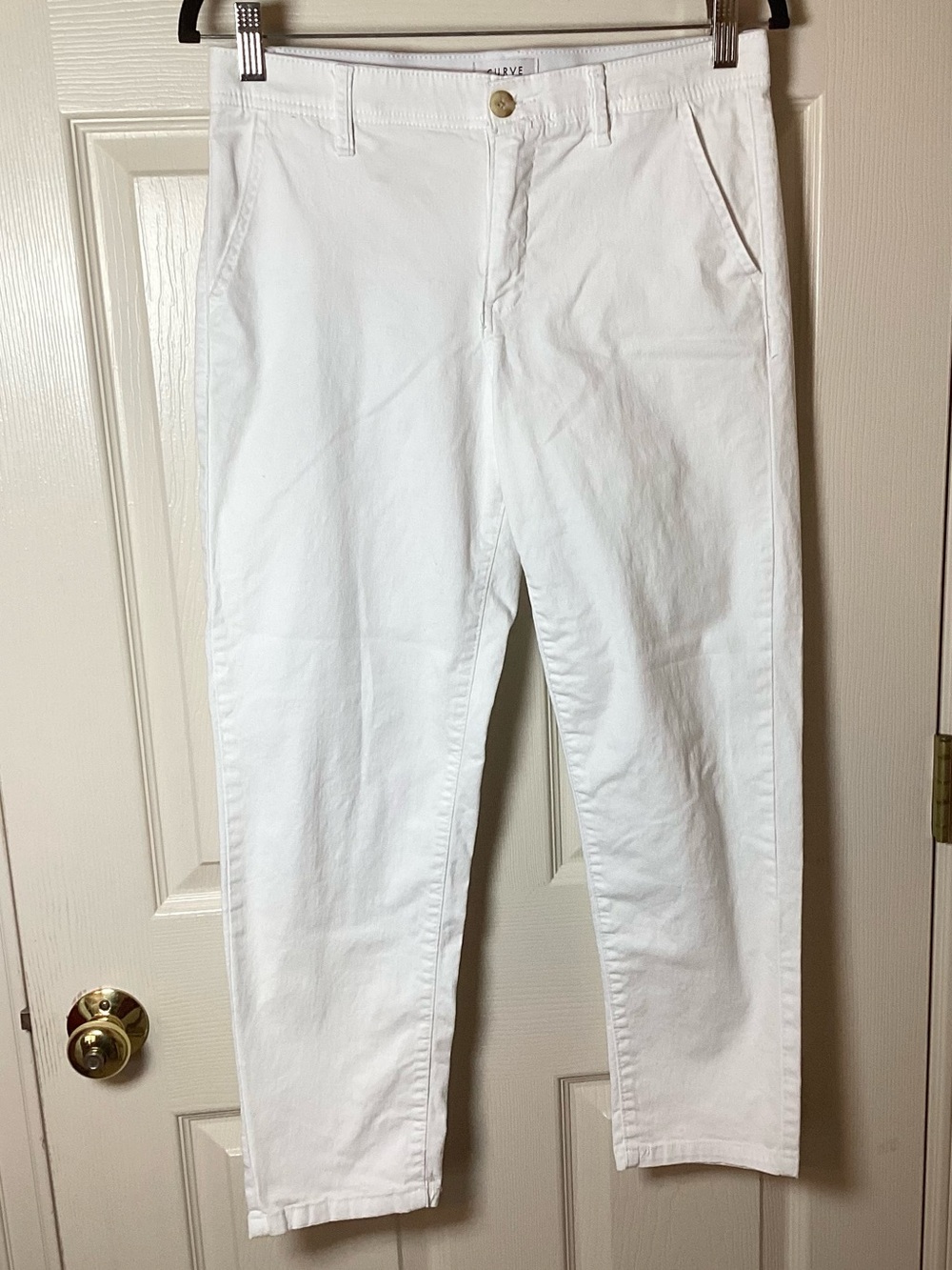 Curve Appeal White Side Pocket Ankle Pants - Size 4/27